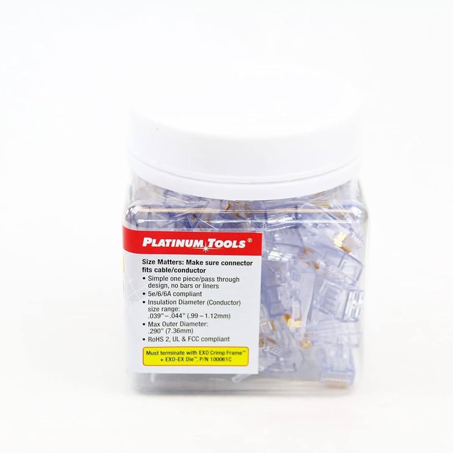 あしお Amazon.com: Platinum Tools Ezex44 Connector 100/Jar